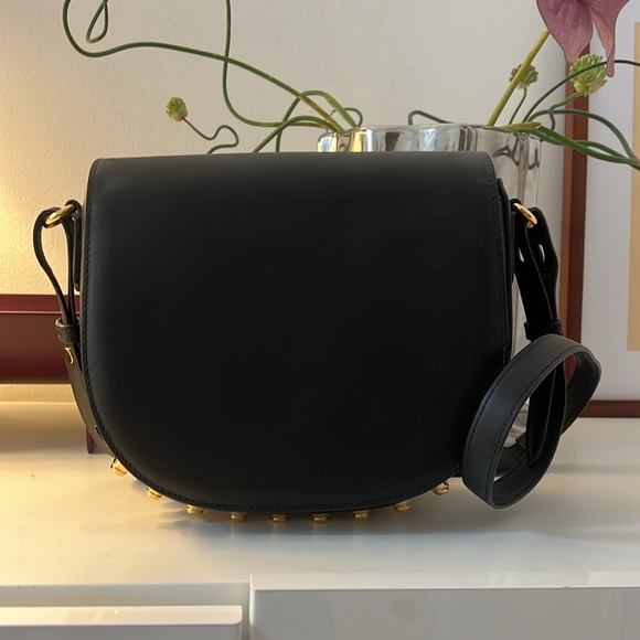 Alexander Wang black bag with gold studded details - Picture 2 of 7